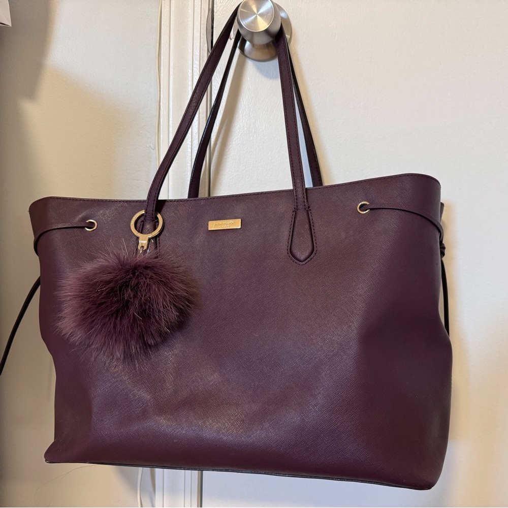 Burgundy Tote from Kate Spade